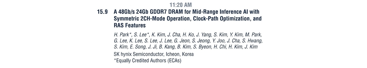 单颗3GB 48GHz超高频率！SK海力士宣布顶级GDDR7显存