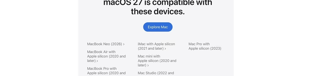 苹果WWDC26新系统支持机型公布：你的设备还能升级吗