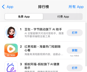 蚂蚁集团旗下“蚂蚁阿福”冲上苹果应用总榜第三位