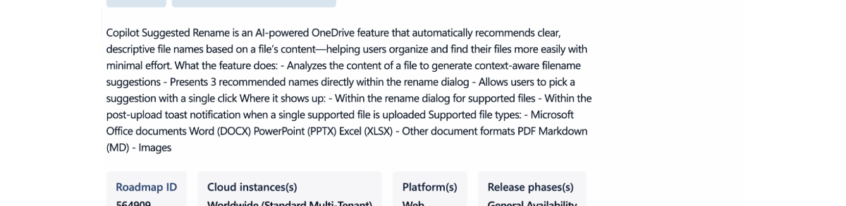 拯救乱码文件名！微软OneDrive将上线Copilot自动重命名功能