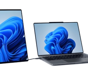 ​联想模块化 AI PC 亮相 MWC，双屏键盘随心换