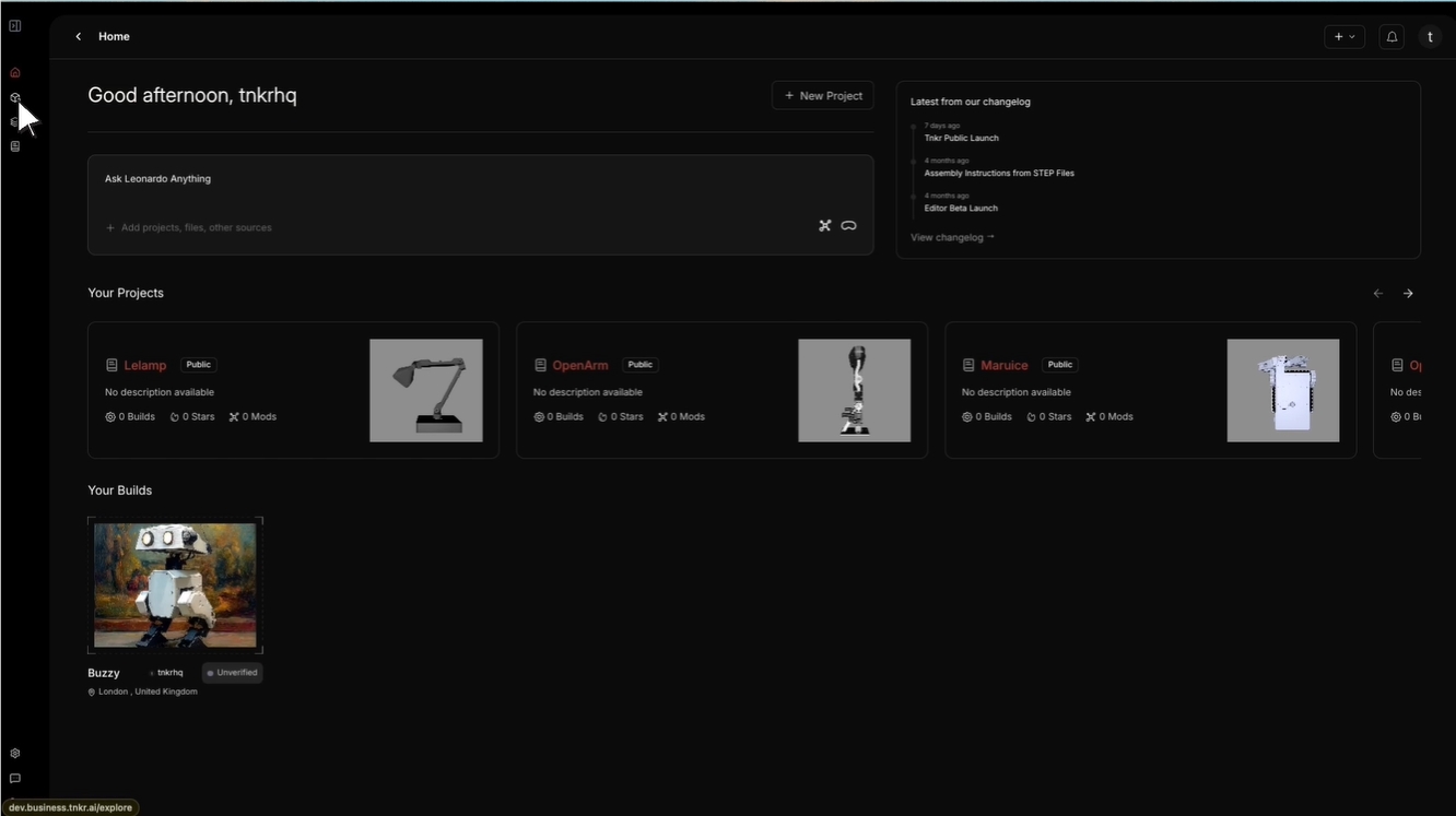​机器人界的GitHub诞生！Tnkr平台上线，让造机器人像写代码一样简单