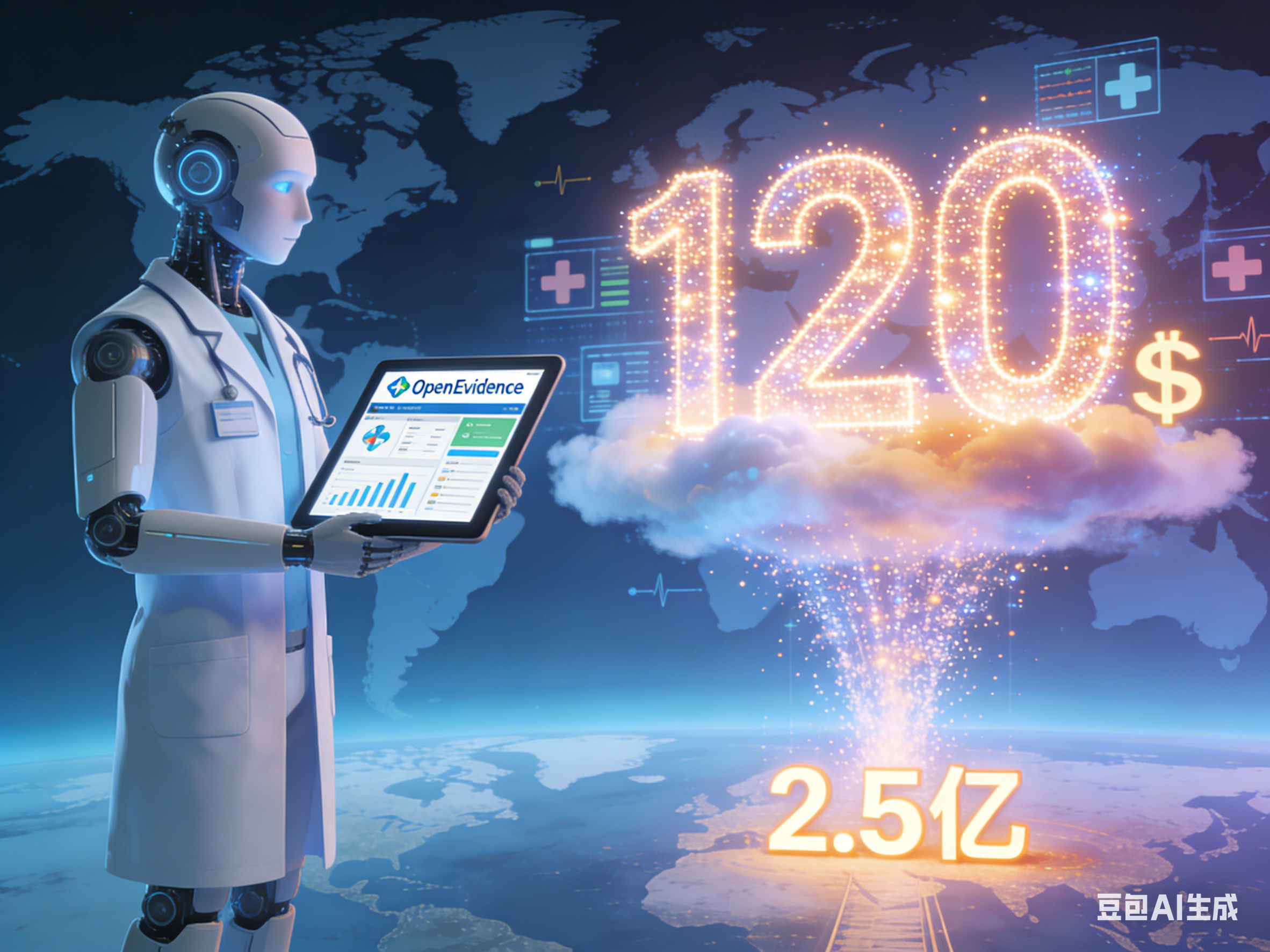 海外医疗AI平台OpenEvidence再获2.5亿美元融资 估值飙升至120亿美元